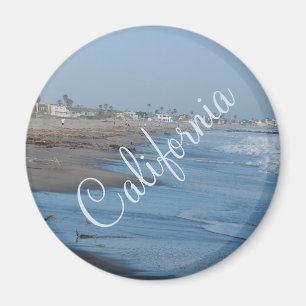 Aimant de photo de plage de la Californie