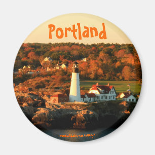 Aimant de photographie de phare de Portland Maine