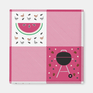 Aimant de pique-nique d'été