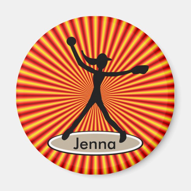 Aimant de Pitcher de balle molle rapide (Devant)