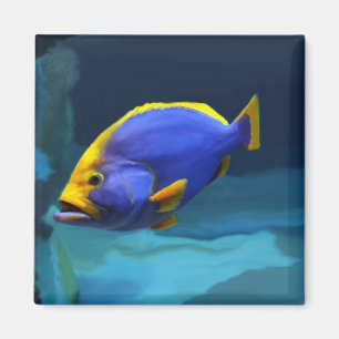 Aimant de poisson bleu