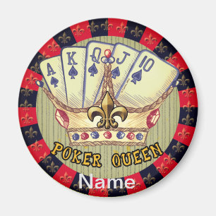 Aimant de Poker Queen