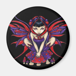 Aimant de "Polkadot Mushroom Fairy"