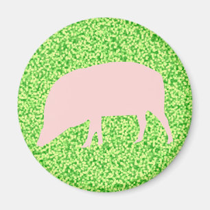 Aimant de porc rose