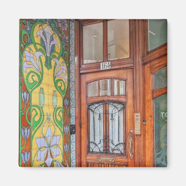 Aimant de porte Art nouveau néerlandais (Devant)
