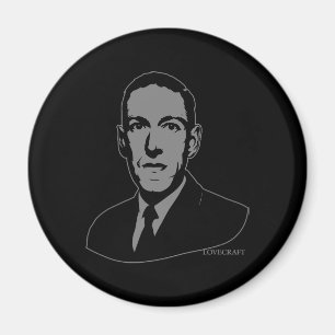 Aimant de portrait de HP Lovecraft
