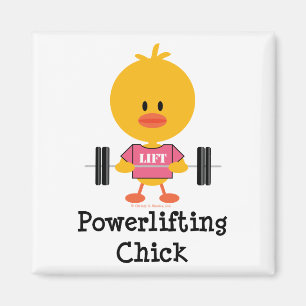 Aimant de poussin de Powerlifting