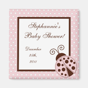 Aimant de préférence de la partie de Ladybug rose
