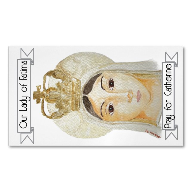 Aimant de prière de Notre-Dame de Fatima (devant)
