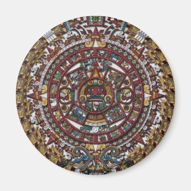 Aimant de réfrigérateur Calendrier Aztec (Devant)