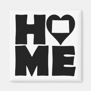Aimant de réfrigérateur Colorado Home Heart State