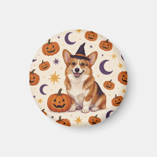 Aimant de réfrigérateur Corgi Halloween Pumpkin Pa