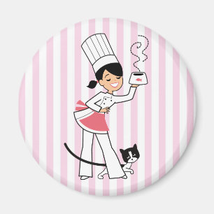 Aimant de réfrigérateur d'art de cuisine