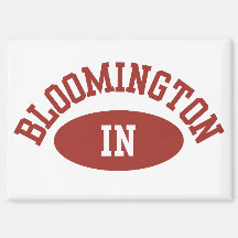Aimant de réfrigérateur de Bloomington Indiana Cad