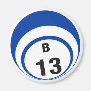 Aimant de réfrigérateur de boule du bingo-test B