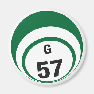 Aimant de réfrigérateur de boule du bingo-test G
