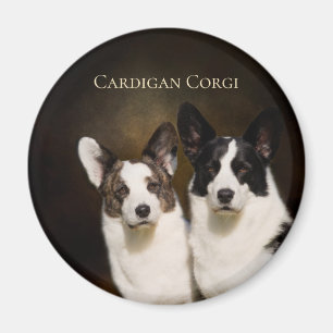 Aimant de réfrigérateur de corgi de cardigan