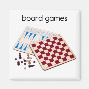 Aimant de réfrigérateur de jeux de société