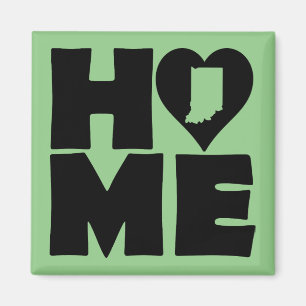 Aimant de réfrigérateur de l'Indiana Home Heart St