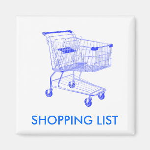 Aimant de réfrigérateur de liste d'achats