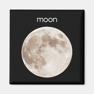 Aimant de réfrigérateur de lune