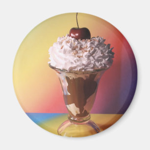 Aimant de réfrigérateur de parfait de crème gla