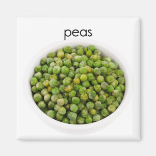 Aimant de réfrigérateur de pois