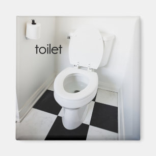 Aimant de réfrigérateur de toilette