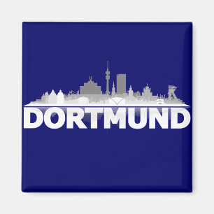 Aimant de réfrigérateur Dortmund City Skyline
