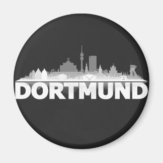 Aimant de réfrigérateur Dortmund City Skyline
