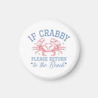 Aimant de réfrigérateur drôle de plage Humour côti
