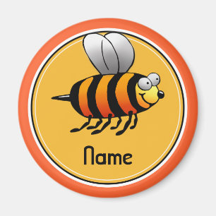 Aimant de réfrigérateur, modèle nommé, abeille