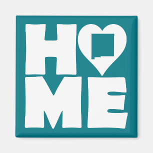 Aimant de réfrigérateur New Mexico Home Heart Stat