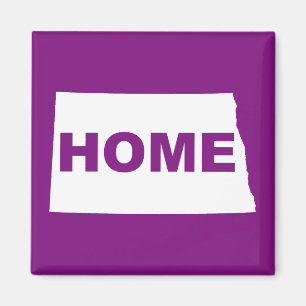 Aimant de réfrigérateur North Dakota Home Away Fro