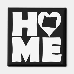 Aimant de réfrigérateur Oregon Home Heart State
