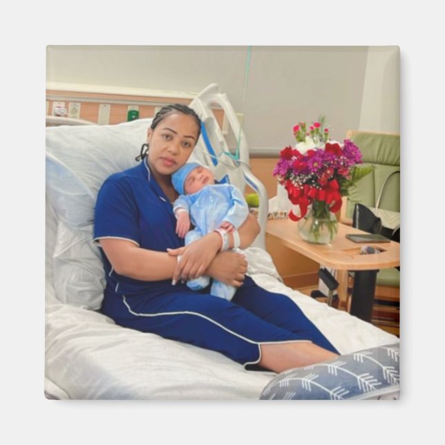 Aimant de réfrigérateur personnalisé photo (Devant)