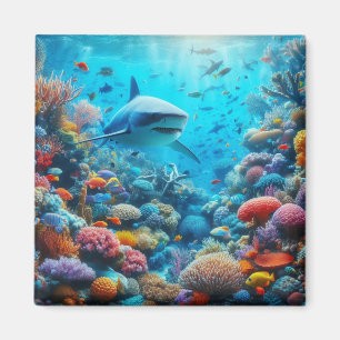 Aimant de réfrigérateur Requin