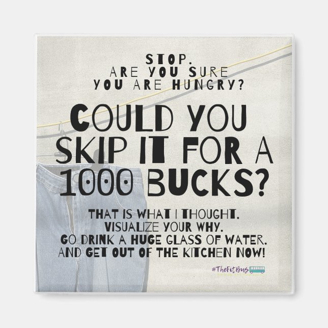 Aimant de régime de perte de poids d'amusement (Devant)