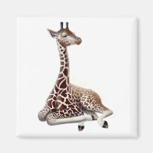 Aimant de repos de girafe