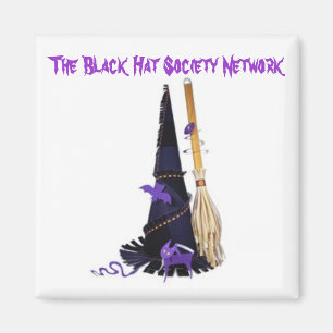 Aimant de réseau de société de casquette noir