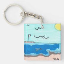 Aimant de scène de plage