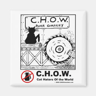 Aimant de scierie de haineux de chat