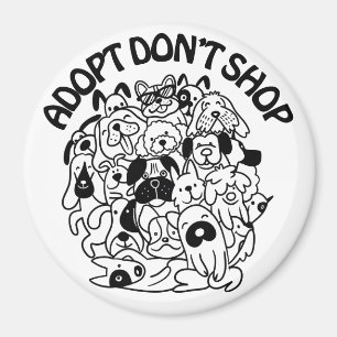 Aimant de Secourt d'adoption de chien