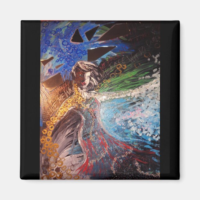 Aimant de sensibilisation au blanchiment de la pea (Devant)