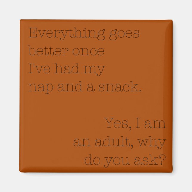 Aimant de sieste et de collation (Devant)