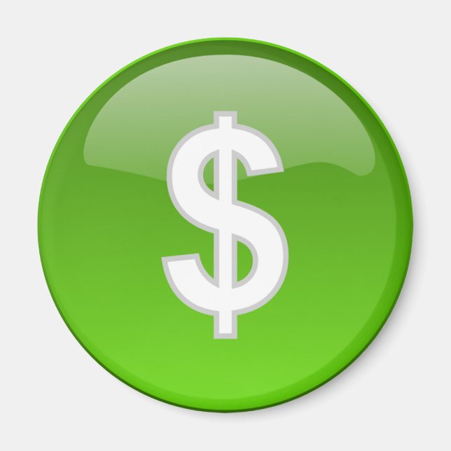 aimant de signe dollar (Devant)