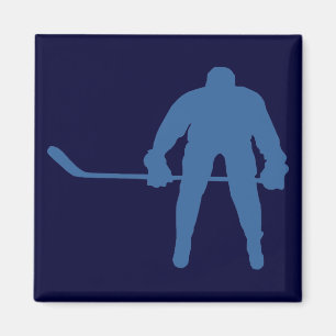 Aimant de silhouette d'hockey