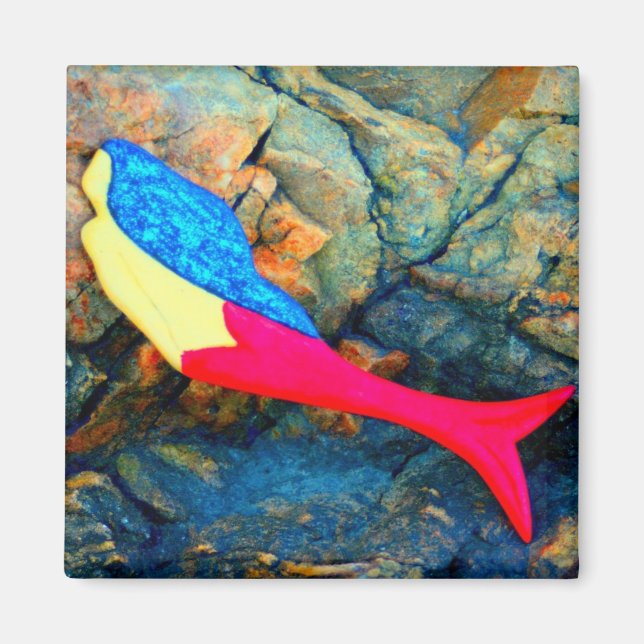 aimant de sirène rouge (Devant)