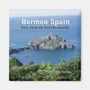 Aimant de souvenir de voyage de Bermeo Espagne