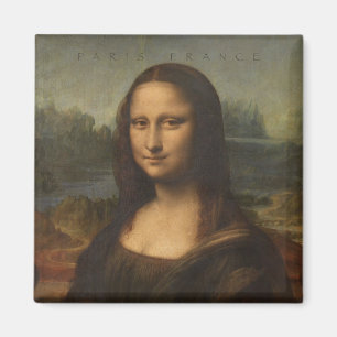 Aimant de souvenir de voyage de Paris France Mona